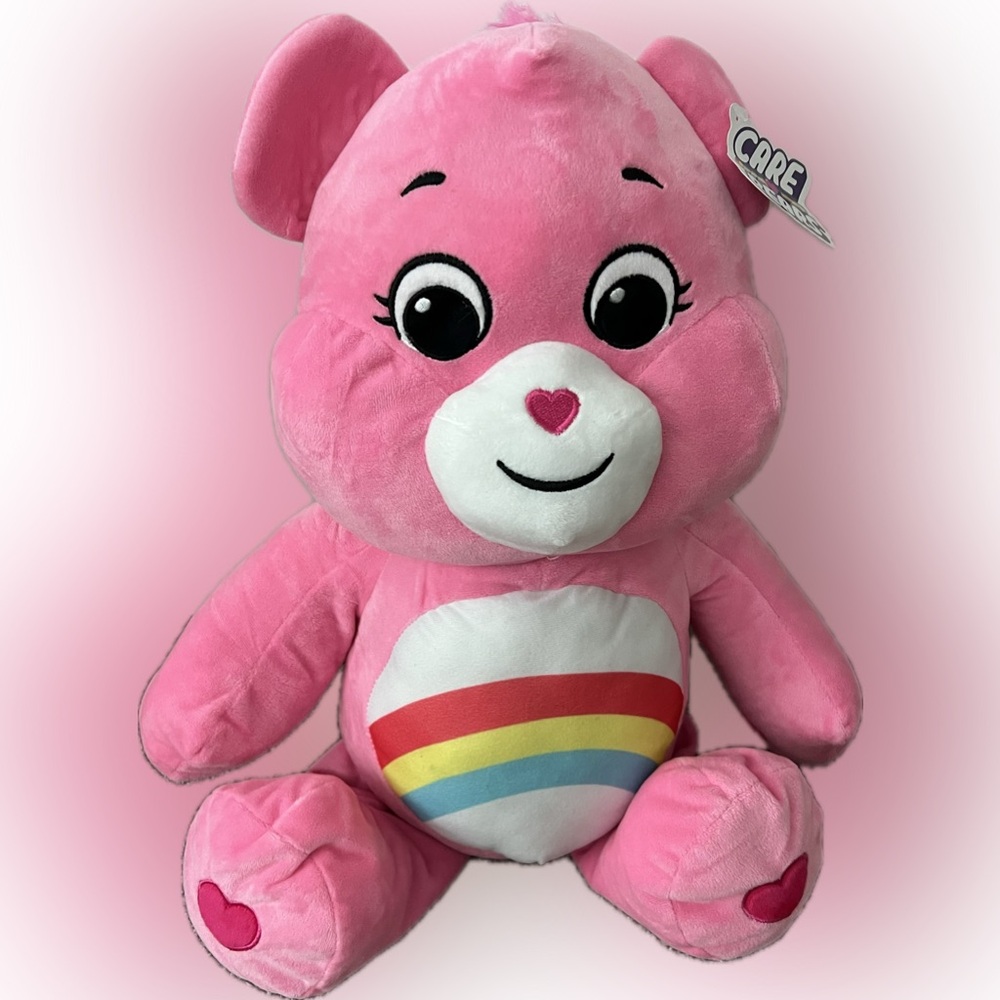 Care Bears 24" Jumbo Plush -Rainbow Teddy Bear Doll - Cheer Bear